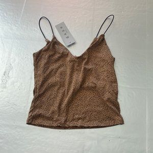 Brown leopard tank